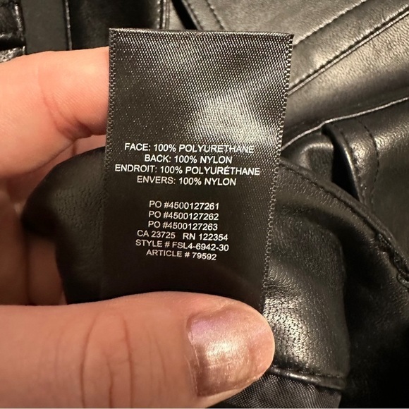 Wilfred The Melina Vegan Leather High Rise Straight Leg Pants size 6 - Picture 8 of 8